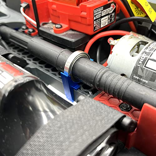 Alloy Center Driveshaft High Speed Support Set for 1/8 1/10 ARRMA 3S 4S Mega550 BLX Upgrade Parts - color: Navy Blue