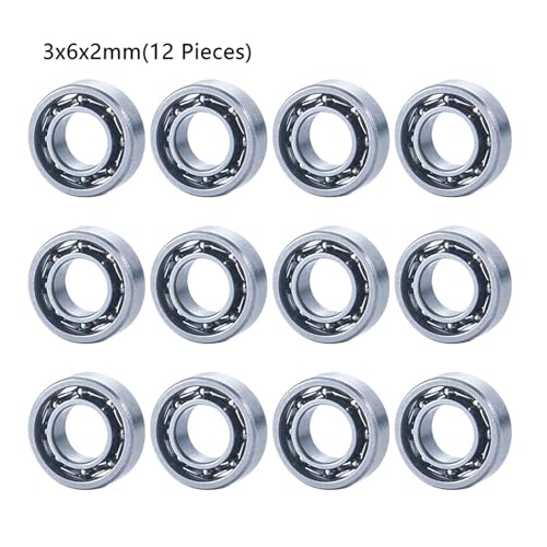 Bearing Kit for WPL for C14 C24 C34 C44 for MN D90 for MN-90 MN99S rc Car Sealed Bearings Upgrade Accessories 12PCS Ball Bearing Set
