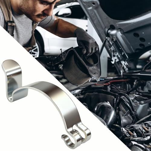 Air Filter Clips 4PCS Air Filter Box Clips Heavy Duty Metal Steel Cleaning Filter Box Lid Housing Cover Clip for Fastening Connections Cleaner Clamp Spring Replacement Parts Car Accessories