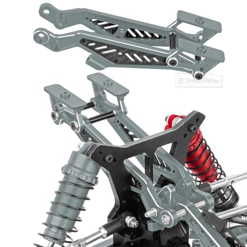 RC Upgrades Part for 1/8 Typhon 6S BLX,Alloy Front Rear Suspension Arms,Turnbuckles Links,Front Knuckles Steering Blocks &Rear Hub Stub Axle Carriers,Wing Mount &Wheelie Bar Set,Titanium - color: Titanium(1set)