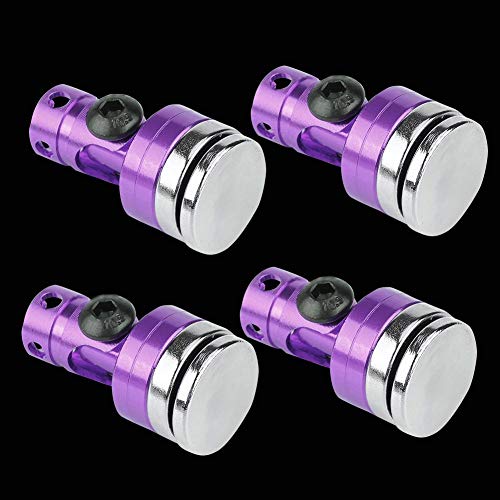 Dilwe 4Pcs Body Post Mount, Aluminum Magnetic Invisible Body Post Mount for SCX10 4WD 1:10 RC Car(Purple)