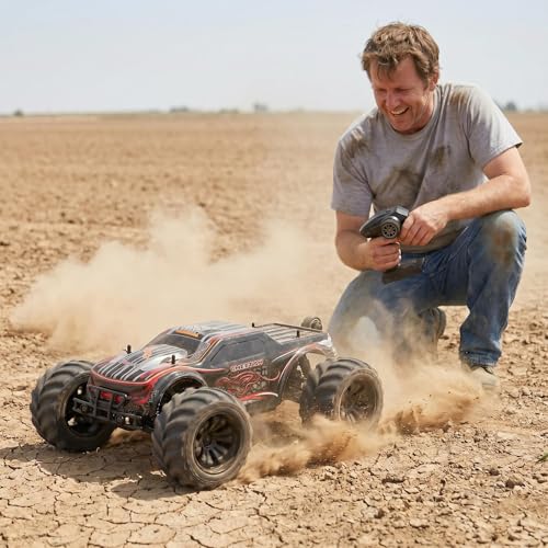 JLBRACIGRC 1/10 RTR Brushless Fast RC Cars for Adults Set of 2, Max 80+KM/H Hobby Electric Off-Road RC Truck with 3S Lipo Battery, Waterproof Remote Control Car, 4WD RC Car All Terrain Off Road Gift