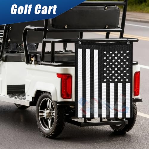 26''x22'' UTV ATV Mesh Trash Bag,Sak It Mesh Trash Bag for UTV,Universal UTV Trash Storage Sack Compatible With Polaris RZR,Can-Am,CFmoto,Teryx,Kawasaki,Golf Cart,Arctic Cat (American Flag) - color: American Flag