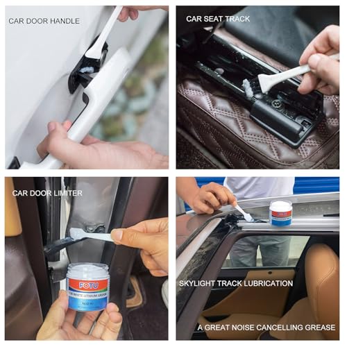 FOTU 130 White Lithium Grease - High Performance Lubricant for Bearings, Chains, Garage Door Hinges & Window Tracks, Long-Lasting Rust Protection (3.5 Oz, 1-Pack) - color: 1-Pack