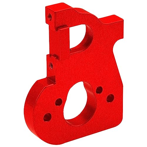 Metal Motor Mount Holder & Battery Mount Support Compatible with Wltoys 144001 144002 124016 124017 124019 124018 RC Car (Red) - color: Red