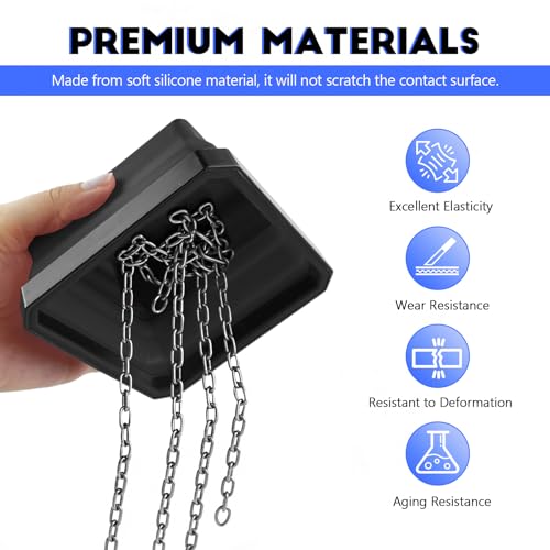 Collapsible Magnetic Parts Tray, 4.5 Inch Square Silicone Tray Holder with Double-Sided Magnetic Base, Foldable Tool Trays for Screw Bolts Nuts Pins Small Parts, Car Accessories (Black) - color: Black