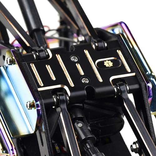 Brass Chassis Skid Plate 15g Weights for Axial AX24 XC-1 1/24 RC Crawler Car Upgrade Parts,Black Coating