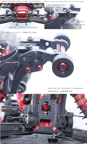 Nylon Sturdy & Stable Wheelie Bar for Arrma 1/8 Kraton EXB ARA8708T1 (Only for EXB V2 Version) - with Rear Bumper