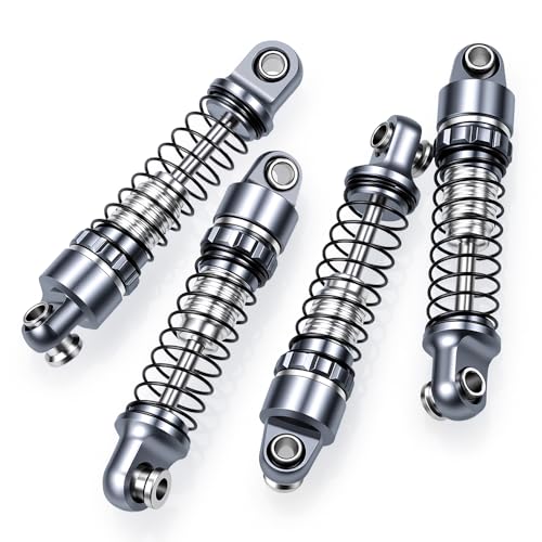 4PCS/1Set Aluminum Shocks 22mm 25mm 28mm Extended Absorber Damper 1/30th for AXIAL SCX30 RC Crawler Car Upgrade Parts - size: 22mm