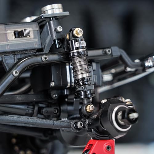 INJORA 40mm Big Bore Aluminum Oil Shock for SCX24, Black