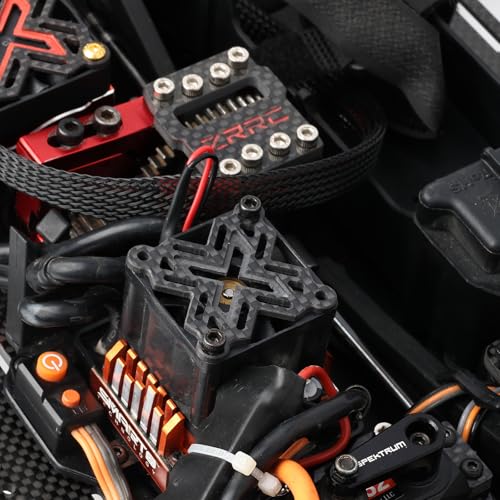 35mm×35mm Carbon Fiber RC Cooling Fan Cover - Universal Brushless Motor Heatsink/ESC Fan Guard Shield Shroud - for RC Cars, Trucks, Boats, Drones (X Style) - style: 35mm / X Style