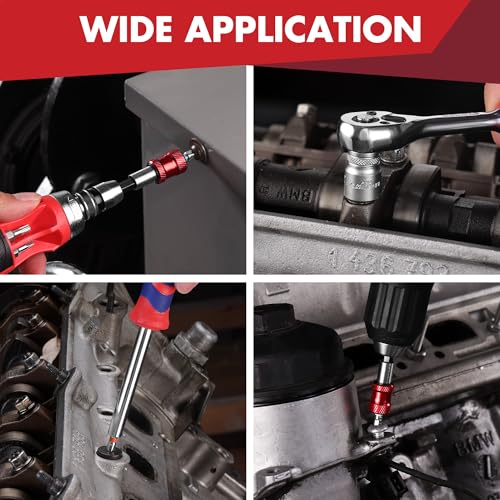 ARROW 48-Piece 1/4" Screwdriver Bit & Socket Set, S2 Steel Drill Bits | Color-Coded Bits with Magnetic Bit Holder, 6–13mm CRV Sockets, Compatible with Power Drill, Screwdriver & Mini Ratchet Wrench - style: 48 PCS Screwdriver Bit & Socket Set