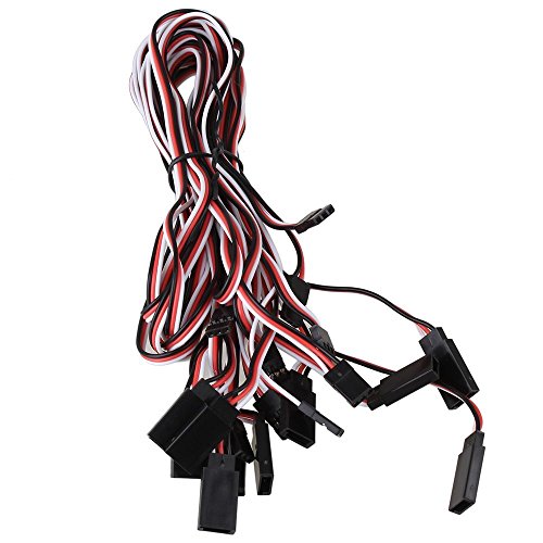 10pcs 60cm 3 Pin Male to Female 30Core RC Airplane Servo Extension Cord Cable