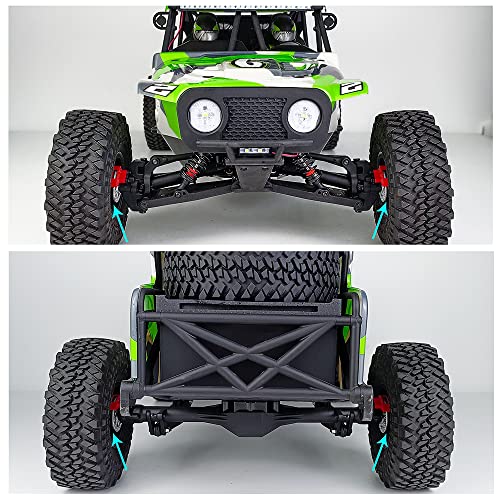 4Pcs RC Wheel Hex Adapter Extenders +15mm for 1/10 Hammer Rey, Lasernut U4 Rock Truck RC Buggy Car