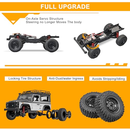 MN 99s 1/12 4WD RC Jeep Rock Crawler for Adults | 2.4G RTR off-road drift truck, ideal hobby gift with 4-wheel drive performance - color: Mn99s