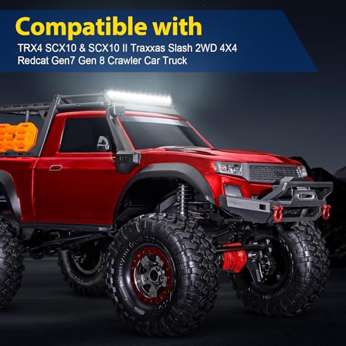 36 LED RC Light bar Roof LED Lamp Kit Headlights for TRX4 SCX10 & SCX10 II Traxxas Slash 2WD 4X4 Redcat Gen7 Gen 8 Crawler Car Truck (Type A)