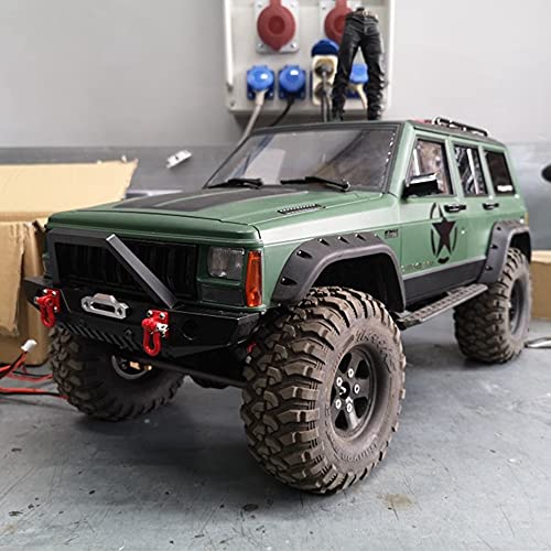 1/10 RC Crawler Hard Body Shell Kit - 313mm Wheelbase Cherokee Body for Axial SCX10, SCX10 II 90046, 90047 & TRX4 Kits (Red) - color: Red