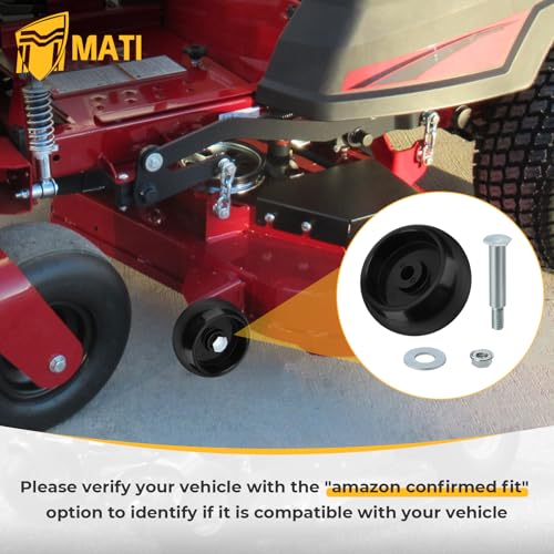 4Pcs Deck Wheel Kit 1714760 2108765 for Ferris IS700Z Deck 52" IS1500Z Deck 48" F50XT Deck 44" F125XT Deck 48" F160Z Deck 48" for Murray ZTS6000 ZTS7000 ZTS7500 CTX9000 YT2452 YT2652 ZT1842 ZT2042