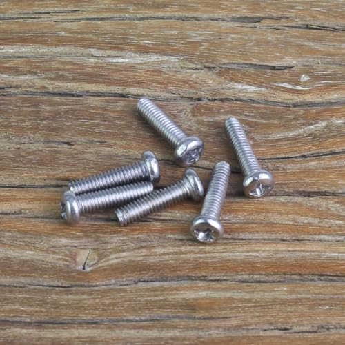 105 Pieces M2.5 x 10mm Machine Screws, Thread Pitch 0.45mm, Sutemribor M2.5 Phillips Pan Head Machine Screws, 304 Stainless Steel, Fully Threaded, Silver - size: M2.5 x 10mm, style: Phillips Pan Head