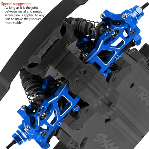RC Upgrade Parts for Mini Rally VXL Ford RS200/Mini Slash 4X4,(108046-1)(108164-1),Drive Shaft CVD&Suspension Arms&Front Steering Block Knuckles&Rear Hubs&C-Hubs Caster Blocks,Navy Blue - color: Navy Blue(parts)