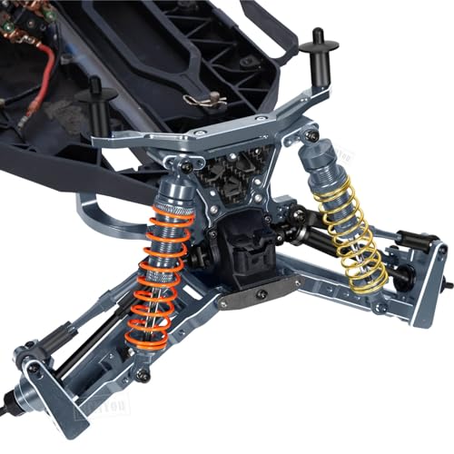 Aluminum Wheelie Bar Upgrades Part for 1/10 Slash 4X4,RCMYou Alloy Wheelie Bar Hops Up Upgrades Part,Titanium - color: Titanium - Upgrades Part