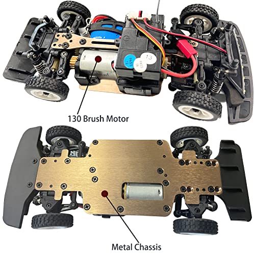 Wltoys 284131 RC Cars 1/28 Mini Drift RC Car with 1pcs Battery | 30km/h with 500mAh battery, 130 motor, 2.4G remote & LED lights, adult hobby gift - color: Wltoys 284131