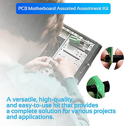 350PCS M4 Black Male Female Nylon Hex Spacer Standoff Screw Nut Set Assortment Kit (Black) for PCB Motherboard Circuit Board - size: 350Pcs M4