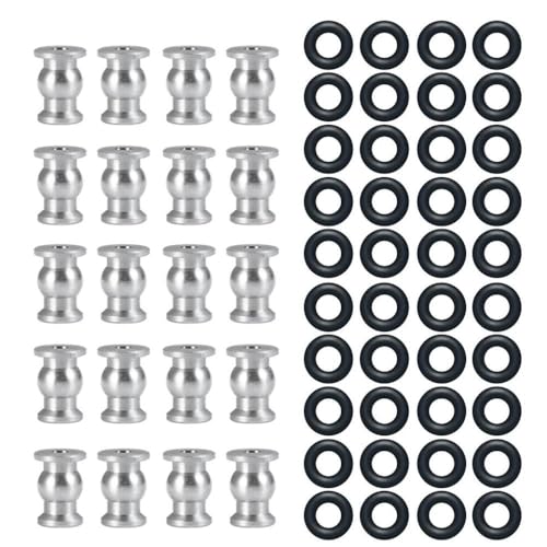 Steering Link Rod Ball Joint End Set Metal Parts Compatible with 1/24 Scale RC Cars Like SCX24 Deadbolt C10 and Models