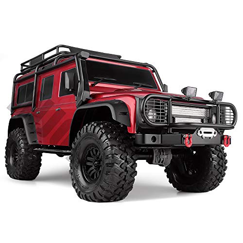 INJORA Metal Front Bumper with Light for 1/10 RC Crawler Car TRX4 TRX-4 (F19)