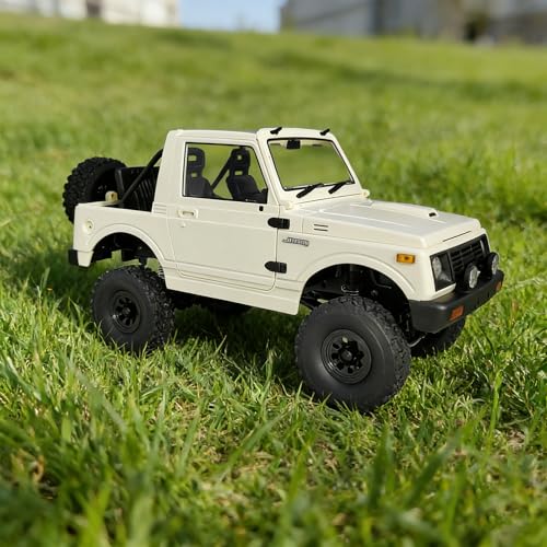 YUCT WPL C74-1 Suzuki Jimny RC Crawler | 1/10 Scale 4WD Off Road RC Truck, 2.4GHz RTR Remote Control with Metal Drive Shaft & 2 Batteries for Adults