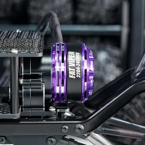 INJORA Fat Viper 2204 2400KV Brushless Outrunner Motor for 1/18 TRX4M - size: 2400KV Motor without Transmission
