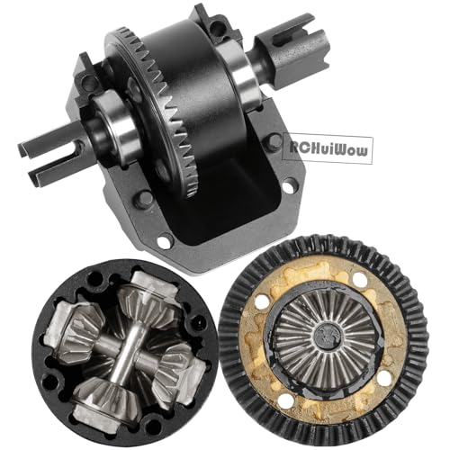 RC Gearbox Case Upgrades for 1/7 6S Mojave,Limitless,1/8 Kraton,Senton,Outcast,Notorious,Typhon 6S BLX,7075 Alloy Aluminum Diff Housing Gearbox Case,Black