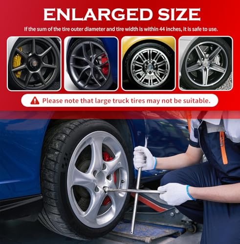 4PCS Extra Large Tire Covers for Cars,Dustproof Car Tire Bags for Storage Easy to Transport and Save Vehicle Tires,LDPE Disposable Cars Tires Storage Bags Car Accessories