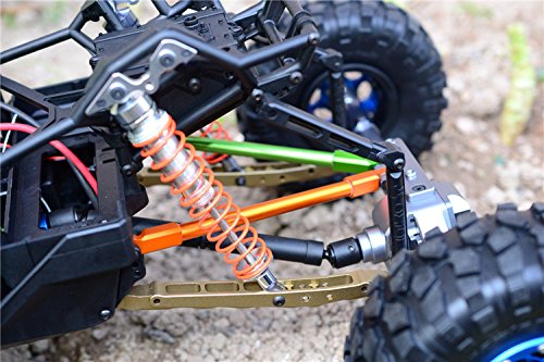Aluminum Rear Cage Components for 1/10 Yeti 90026 90056 RC Buggy Black AX31102