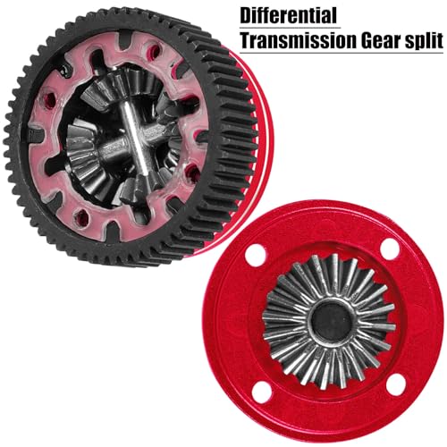 RC Upgrades Part for 1/10 Slash/Rustler/Stampede/Bandit 2WD(VXL),48P 86T Spur Gear&Slipper Clutch&Differential Transmission Gear&Slipper Rebuild Kit&Pressure Plate Hops up,Red - color: Red-48P&86T