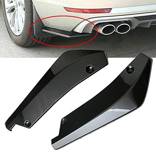 Universal Car Front Bumper Lip Spoiler Body Kits + 29" Side Skirt Extension Rocker Panel Body Kit + Auto Rear Bumper Lip Diffuser (69''-73'' Black&Red) - color: 69"-73" Black & Red