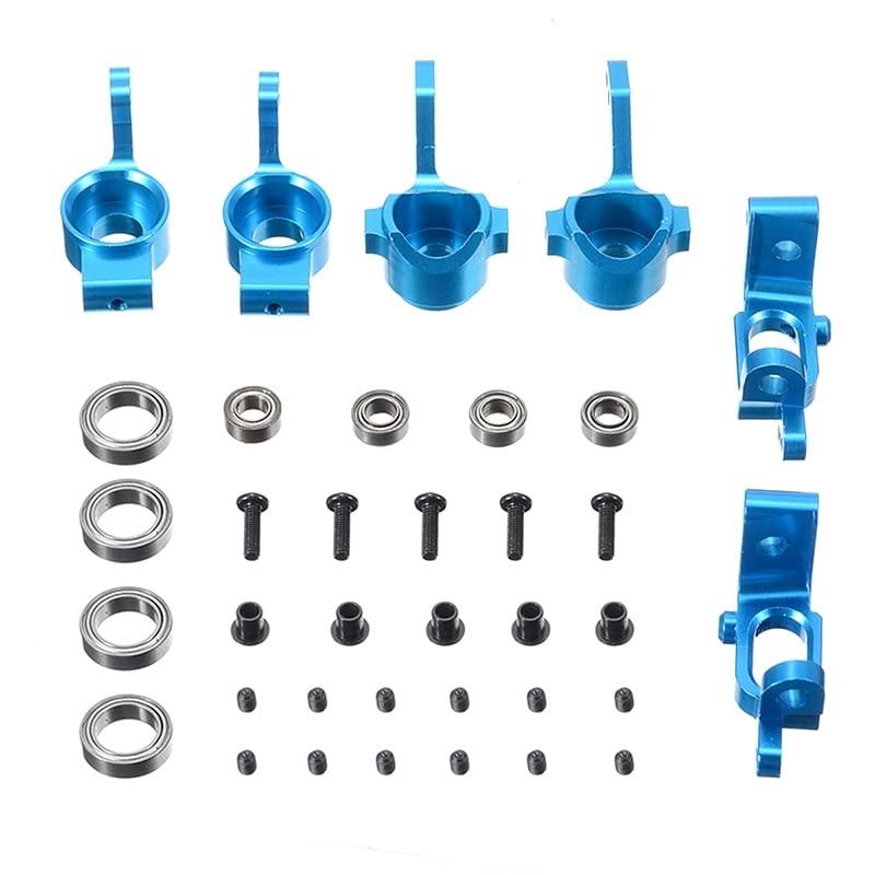 Replacement Part For 1 Set Alloy Front Rear Hub Carrier Steering Upgrade Steering Knuckle Hub Base Kit For 1:10 RC Racing Car Truck