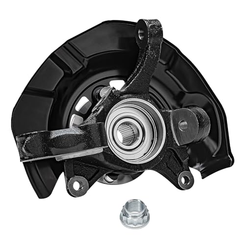 Detroit Axle - FWD Front Knuckle Hub Assemblies for 04-10 Toyota Sienna | 2 Steering Knuckles & Wheel Bearings Hubs Assembly Replacement 2004 2005 2006 2007 2008 2009 2010 - size: KA698424_KA698425/Kit
