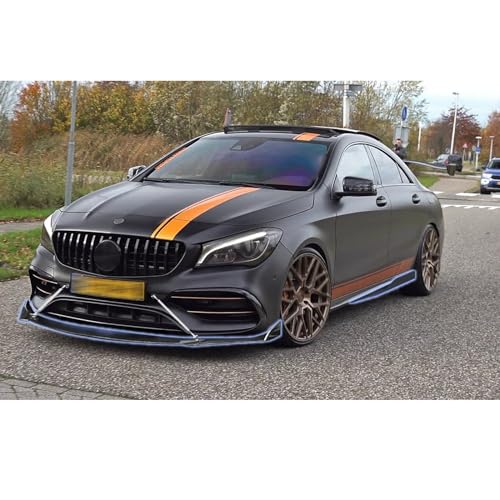 x xotic tech 9Pcs Front Bumper Lip Chin Spoiler + Side Skirt Winglets Diffuser + Rear Bumper Canard Splitter Car Body Kits + Silver Adjustable 8"-11" Support Rods Universal Fit Most Vehicles - color: Silver, size: Full Wide Body Kit w/8"-11" Rod