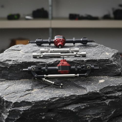 Simhoa Electric Car RC Crawler Upgraded Axle Drive Shaft Set Precision Metal Gears and Assembly Designed for Stability Suitable for Hobby Model Building, Silver - color: Silver