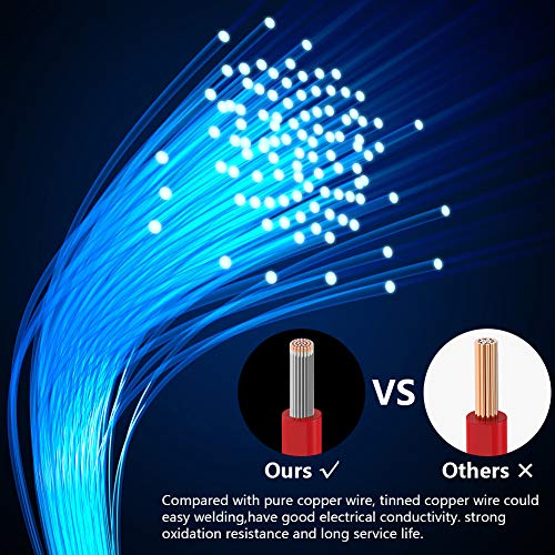 Fermerry 14 AWG Stranded Wire Spool 5ft Each 6 Colors | Flexible 14 Gauge Silicone Hook up Wire Kit Electrical Tinned Copper Wire - size: 5FT, style: 14 AWG-6C