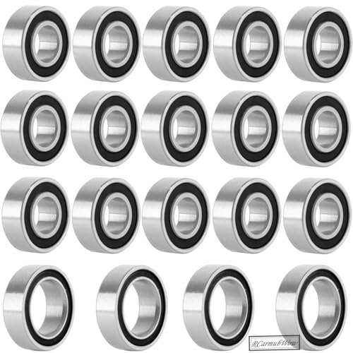 RC Bearings Kit Upgrades Part for 1/10 Slash 2WD,Slash 2WD BL-2S,Rustler 2WD,Stampede 2WD,Bandit 2WD RC Car,Metal Bearings Kit Hops Up,19pcs w/Bearing Tool,Black - color: Black(1set)