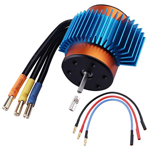 HobbyPark 540 Brushless Motor 5900KV 3.175mm Shaft w/Heatsink Upgrades for 1/10 RC Car Truck Traxxas Slash 2WD 4x4 Redcat Volcano EPX Arrma Granite ECX Losi