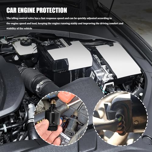 Car Idle Speed Control Valve, Automotive Fuel Injection Idle Air Control Valve for Stable Engine Operation Compatible with King Kong Idle Motor, Auto Replacement Parts #90380 10526 90325864