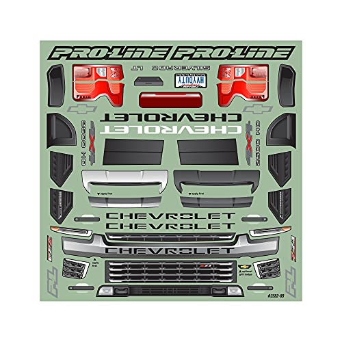 Pro-Line Racing 2021 Chevy Silverado Clear Body E-REVO 2.0 & MAXX PRO358200 Car/Truck Bodies Wings & Decals