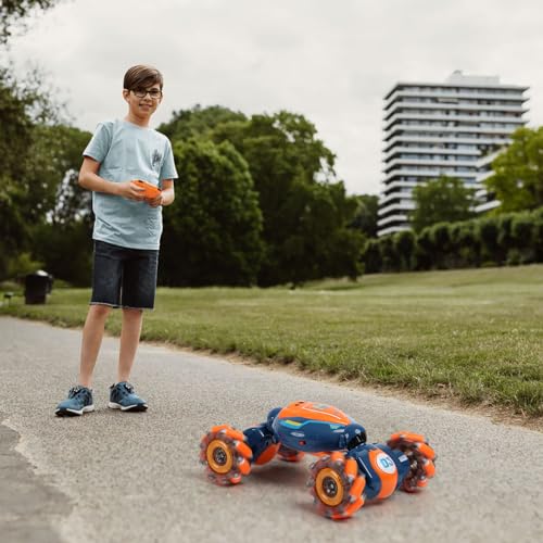 Gesture Sensing RC Stunt Car - Boys Girls Toys Age 6-8-12, 4WD Hand Controlled Remote Control Twist Car with Light & Music,Cool Birthday presents and Ideas Gifts for Kids Age 6 7 8 9 10 11 12 YearsOld | with Light & Music, Boys Girls Toys Age 6-8-12,Cool