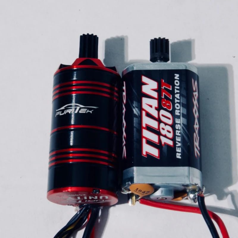 FURITEK Unity PRO 3500kv 2-in-1 Micro FOC Brushless System Included Inrunnner Motor with Integrated ESC for 1/18 RC Crawler, RC Car TRX4M Remote Control Car 1/24 1/18 Scale Upgrade Electronics