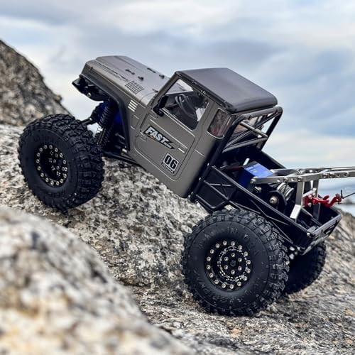 INJORA Tow Truck Crane Kit & INJS2065-360 Winch Servo for TRX4M (Silver) - color: Silver