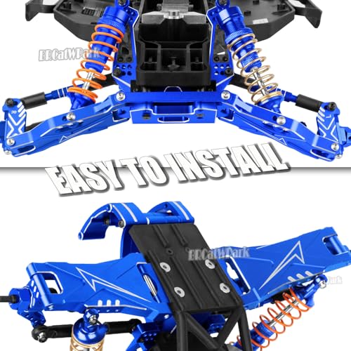 RC Upgrades Part for 1/10 Slash 2WD (VXL),A-Arm,Shock Absorber,Drive Shaft,Caster Block,Steering Blocks,Stub Axle Carriers,Steering Bellcranks,Links,Shock Tower,Front Bulkhead,Navy Blue - color: Navy Blue - (Upgrades)