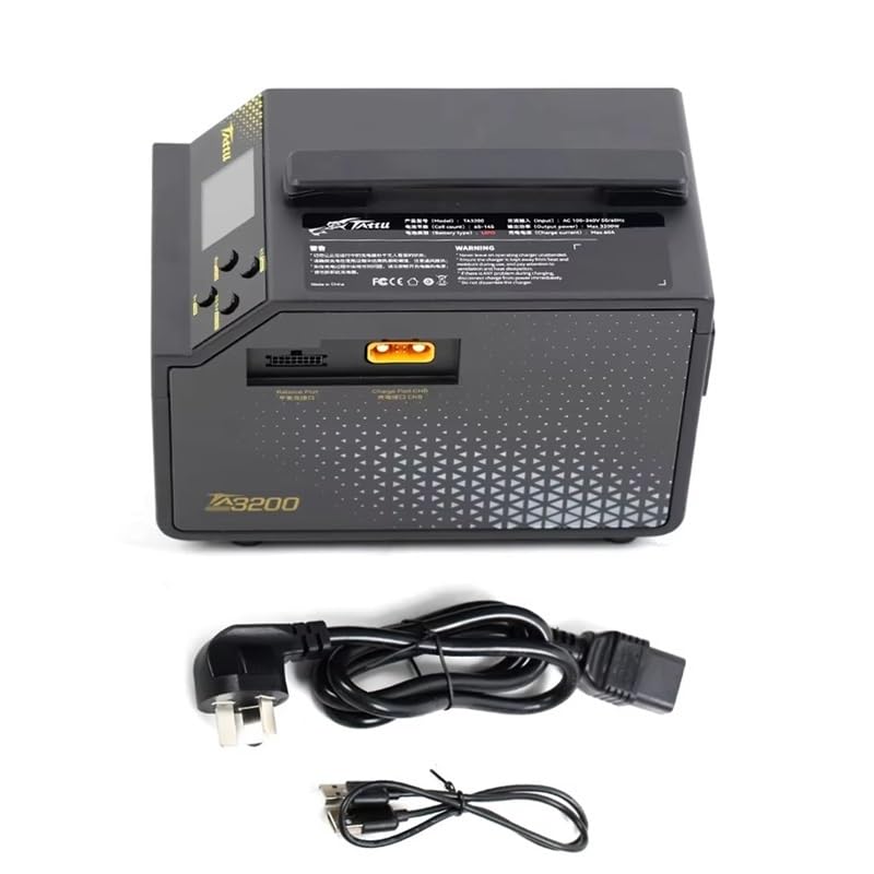 for TATTU TA3200 3000W Multifunctional Smart Balancing Charger Dual Channel 6-14S Lipo LiHv High Power for Battery(US Plug) - size: US Plug